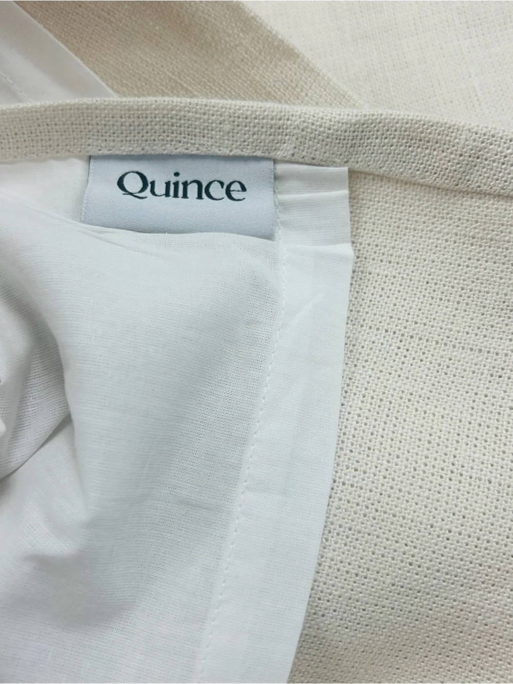 NWOT QUINCE Set Of 2 48x96 Heavyweight European Linen Curtains Sand 8328